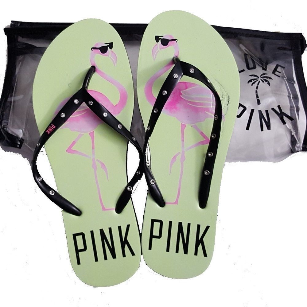 Victoria's Secret Pink Flip Flop Sandals Small